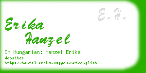 erika hanzel business card